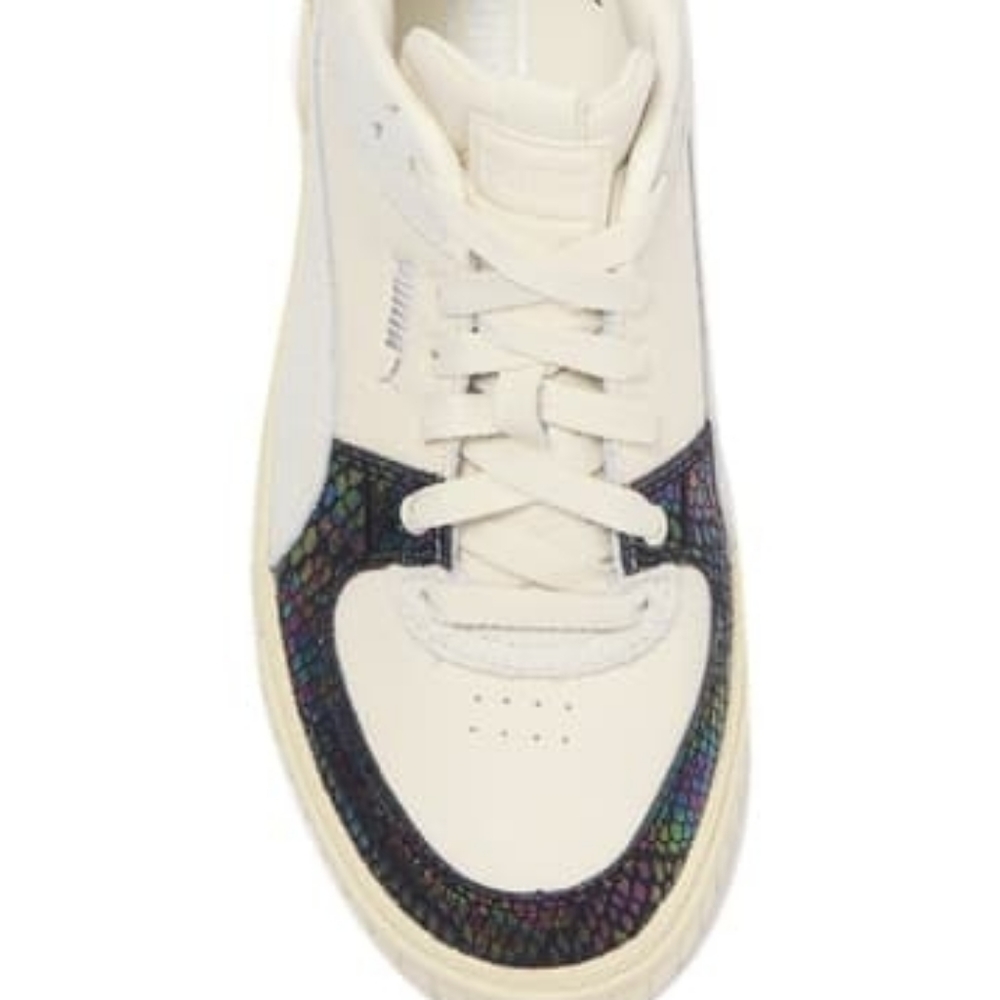 Puma Women's Cream Sneakers with Iridescent Black Accent - Picture 4 of 8